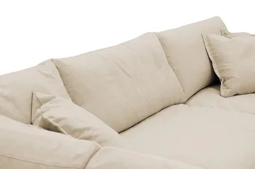 Valencia Extra Djup 4-sits Soffa med Schäslong Vänster - Beige - Möbler - Soffa - Divansoffa & schäslongsoffa - 4 sits soffa med divan