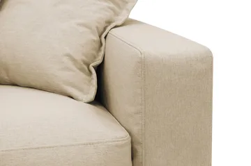 Valencia Extra Djup 4-sits Soffa med Schäslong Vänster - Beige - Möbler - Soffa - Divansoffa & schäslongsoffa - 4 sits soffa med divan