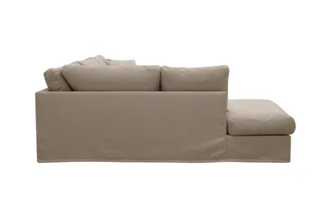 Valencia Extra Djup 4-sits Soffa med Schäslong Vänster - Brun - Möbler - Soffa - Divansoffa & schäslongsoffa - 4 sits soffa med divan