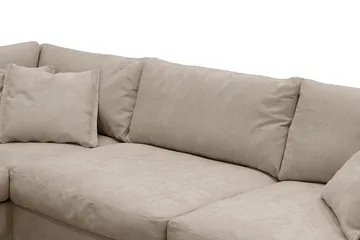 Valencia Extra Djup 4-sits Soffa med Schäslong Vänster - Brun - Möbler - Soffa - Divansoffa & schäslongsoffa - 4 sits soffa med divan
