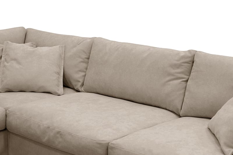 Valencia Extra Djup 4-sits Soffa med Schäslong Vänster - Brun - Möbler - Soffa - Divansoffa & schäslongsoffa - 4 sits soffa med divan