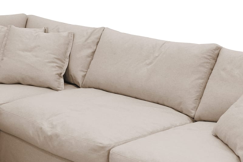 Valencia Extra Djup 4-sits Soffa med Schäslong Vänster - Ljusbrun - Möbler - Soffa - Divansoffa & schäslongsoffa - 4 sits soffa med divan