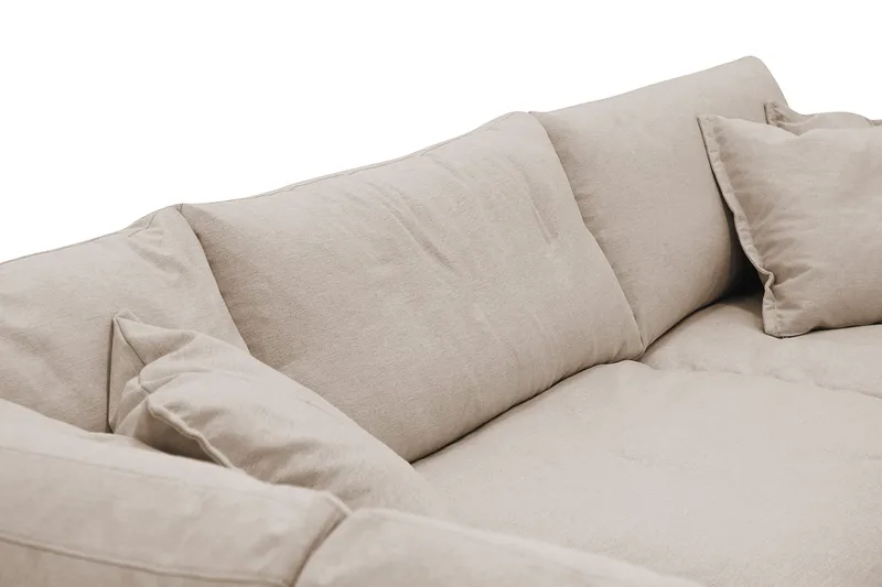 Valencia Extra Djup 4-sits Soffa med Schäslong Vänster - Ljusbrun - Möbler - Soffa - Divansoffa & schäslongsoffa - 4 sits soffa med divan