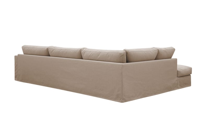 Valencia Extra Djup 4-sits Soffa med Schäslong Vänster - Ljusbrun - Möbler - Soffa - Divansoffa & schäslongsoffa - 4 sits soffa med divan