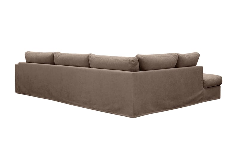 Valencia Extra Djup 4-sits Soffa med Schäslong Vänster - Mörkbrun - Möbler - Soffa - Divansoffa & schäslongsoffa - 4 sits soffa med divan