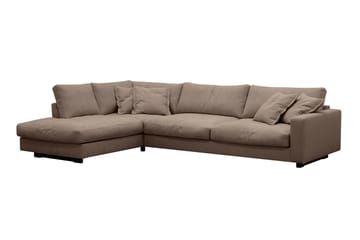 Valencia Extra Djup 4-sits Soffa med Schäslong Vänster - Mörkbrun - Möbler - Soffa - Divansoffa & schäslongsoffa - 4 sits soffa med divan