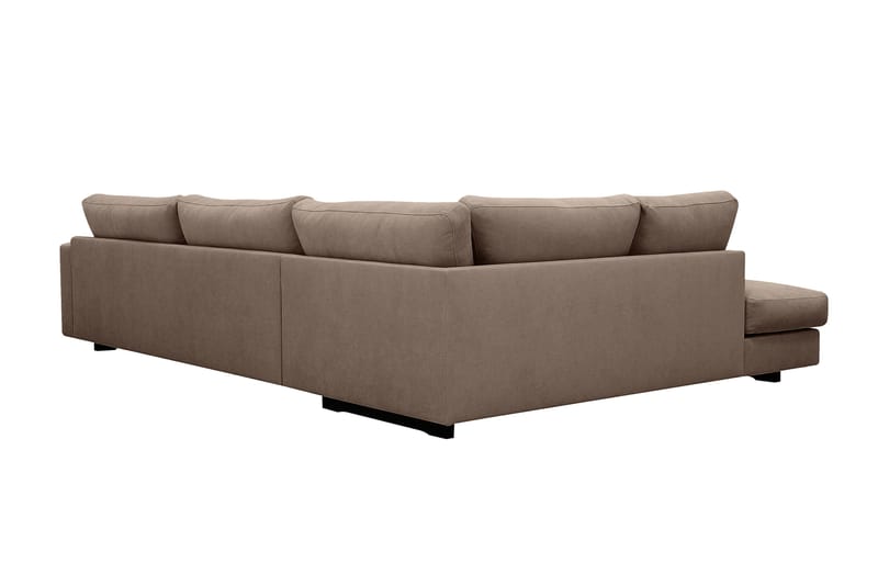 Valencia Extra Djup 4-sits Soffa med Schäslong Vänster - Mörkbrun - Möbler - Soffa - Divansoffa & schäslongsoffa - 4 sits soffa med divan