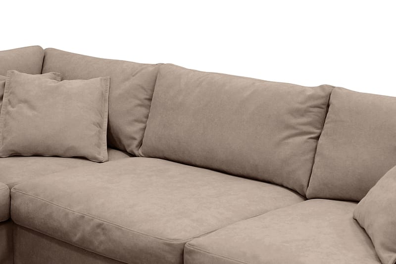 Valencia Extra Djup 4-sits Soffa med Schäslong Vänster - Mörkbrun - Möbler - Soffa - Divansoffa & schäslongsoffa - 4 sits soffa med divan