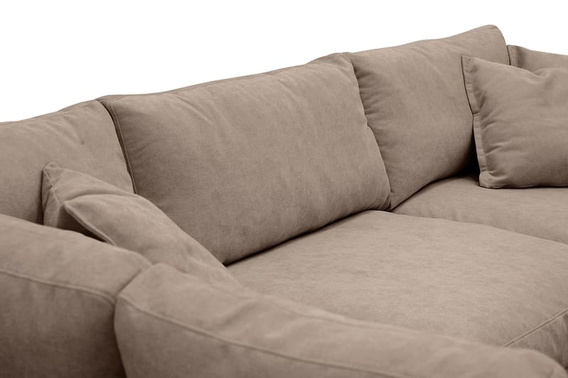 Valencia Extra Djup 4-sits Soffa med Schäslong Vänster - Mörkbrun - Möbler - Soffa - Divansoffa & schäslongsoffa - 4 sits soffa med divan