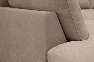 Valencia Extra Djup 4-sits Soffa med Schäslong Vänster - Mörkbrun - Möbler - Soffa - Divansoffa & schäslongsoffa - 4 sits soffa med divan