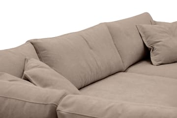 Valencia Extra Djup 4-sits Soffa med Schäslong Vänster - Mörkbrun - Möbler - Soffa - Divansoffa & schäslongsoffa - 4 sits soffa med divan