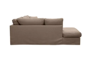 Valencia Extra Djup 4-sits Soffa med Schäslong Vänster - Mörkbrun - Möbler - Soffa - Divansoffa & schäslongsoffa - 4 sits soffa med divan