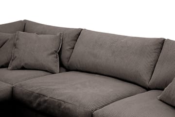 Valencia Extra Djup 4-sits Soffa med Schäslong Vänster - Taupe - Möbler - Soffa - Divansoffa & schäslongsoffa - 4 sits soffa med divan