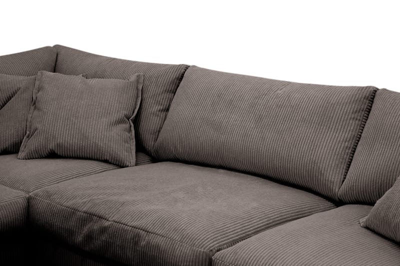 Valencia Extra Djup 4-sits Soffa med Schäslong Vänster - Taupe - Möbler - Soffa - Divansoffa & schäslongsoffa - 4 sits soffa med divan