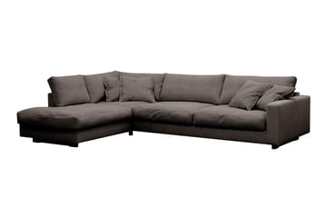 Valencia Extra Djup 4-sits Soffa med Schäslong Vänster - Taupe - Möbler - Soffa - Divansoffa & schäslongsoffa - 4 sits soffa med divan