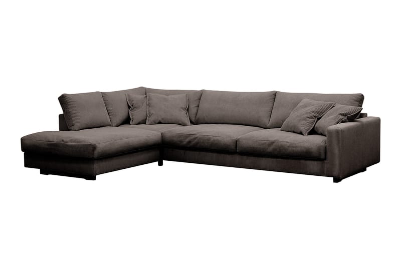Valencia Extra Djup 4-sits Soffa med Schäslong Vänster - Taupe - Möbler - Soffa - Divansoffa & schäslongsoffa - 4 sits soffa med divan