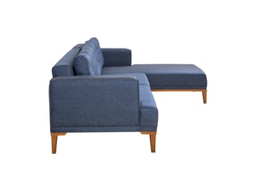 Valsot 4-sits Soffa med Divan - Mörkblå - Möbler - Soffa - Divansoffa & schäslongsoffa - 4 sits soffa med divan