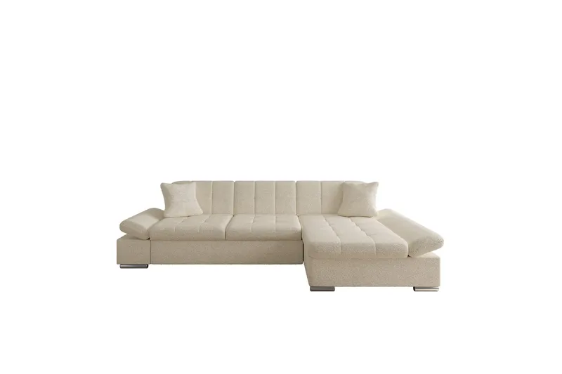 Vananda Soffa med Divan 3-sits - Beige - Möbler - Soffa - Divansoffa & schäslongsoffa - 3 sits soffa med divan