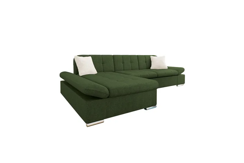 Vananda Soffa med Divan 3-sits - Grön - Möbler - Soffa - Bäddsoffa - Bäddsoffa divan