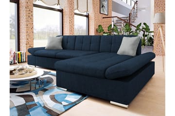 Vananda Soffa med Divan 3-sits - Marinblå - Möbler - Soffa - Bäddsoffa - Bäddsoffa divan