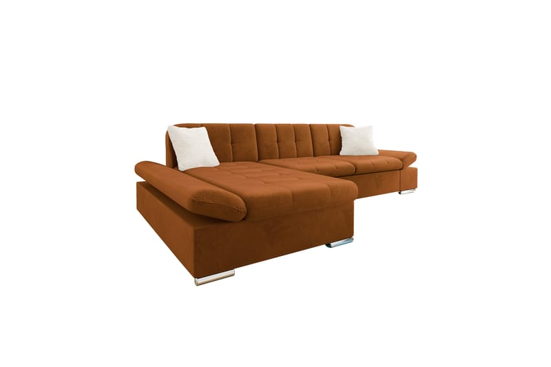 Vananda Soffa med Divan 3-sits - Orange - Möbler - Soffa - Divansoffa & schäslongsoffa - 3 sits soffa med divan