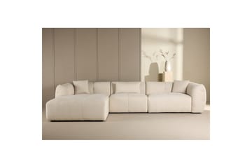 Vanlig Soffa med enkeldivan utan schäslong VIND Hörnsoffa VIND Positano Beige Beige - Möbler - Soffa - Divansoffa & schäslongsoffa - 4 sits soffa med divan