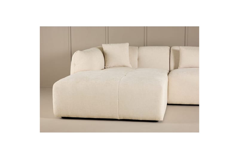Vanlig Soffa med enkeldivan utan schäslong VIND Hörnsoffa VIND Positano Beige Beige - Möbler - Soffa - Divansoffa & schäslongsoffa - 4 sits soffa med divan