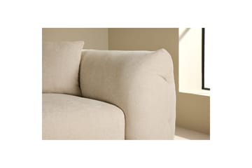 Vanlig Soffa med enkeldivan utan schäslong VIND Hörnsoffa VIND Positano Beige Beige - Möbler - Soffa - Divansoffa & schäslongsoffa - 4 sits soffa med divan