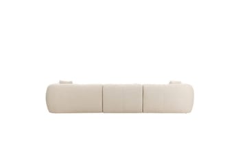 Vanlig Soffa med enkeldivan utan schäslong VIND Hörnsoffa VIND Positano Beige Beige - Möbler - Soffa - Divansoffa & schäslongsoffa - 4 sits soffa med divan