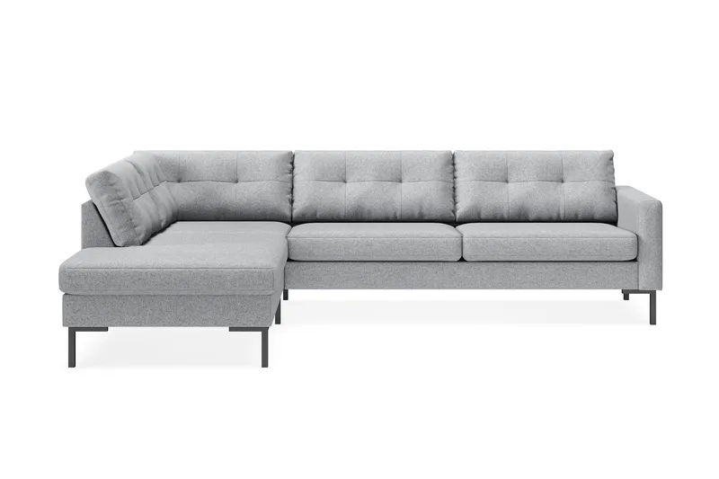 Vanlig Soffa med schäslong utan divan Scandinavian Choice Frillestad 4-sits Soffa med Schäslong Grey Left-faced