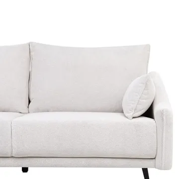 Varde 3-sits Vänstervänd L-formad Hörnsoffa med Divan och Schäslong i Tyg - Ljusbeige - Möbler - Soffa - Divansoffa & schäslongsoffa - 3 sits soffa med divan