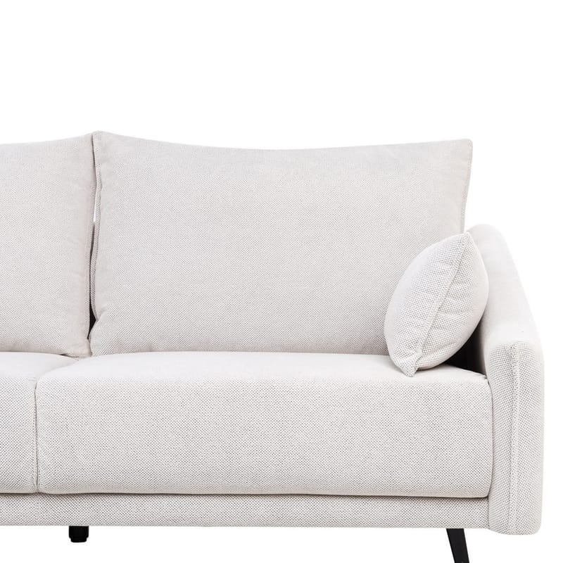 Varde 3-sits Vänstervänd L-formad Hörnsoffa med Divan och Schäslong i Tyg - Ljusbeige - Möbler - Soffa - Divansoffa & schäslongsoffa - 3 sits soffa med divan