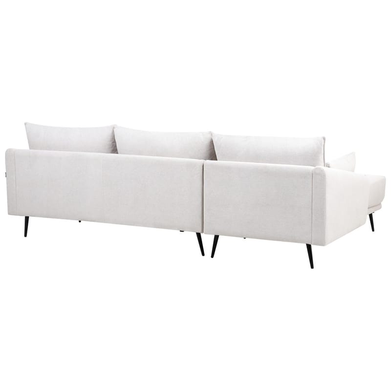 Varde 3-sits Vänstervänd L-formad Hörnsoffa med Divan och Schäslong i Tyg - Ljusbeige - Möbler - Soffa - Divansoffa & schäslongsoffa - 3 sits soffa med divan