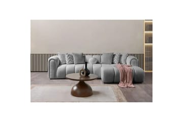 Varrel Soffa med Divan 3-sits - Grå - Möbler - Soffa - Divansoffa & schäslongsoffa - 3 sits soffa med divan