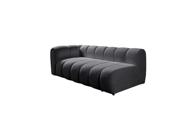 Varrel Soffa med Divan 3-sits - Mörkgrå - Möbler - Soffa - Divansoffa & schäslongsoffa - 3 sits soffa med divan