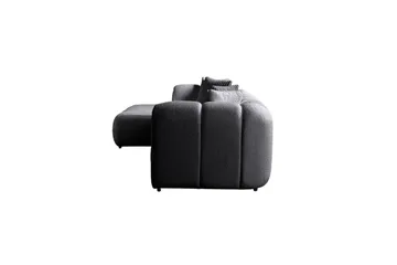 Varrel Soffa med Divan 3-sits - Mörkgrå - Möbler - Soffa - Divansoffa & schäslongsoffa - 3 sits soffa med divan