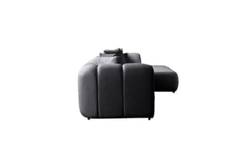 Varrel Soffa med Divan 3-sits - Mörkgrå - Möbler - Soffa - Divansoffa & schäslongsoffa - 3 sits soffa med divan