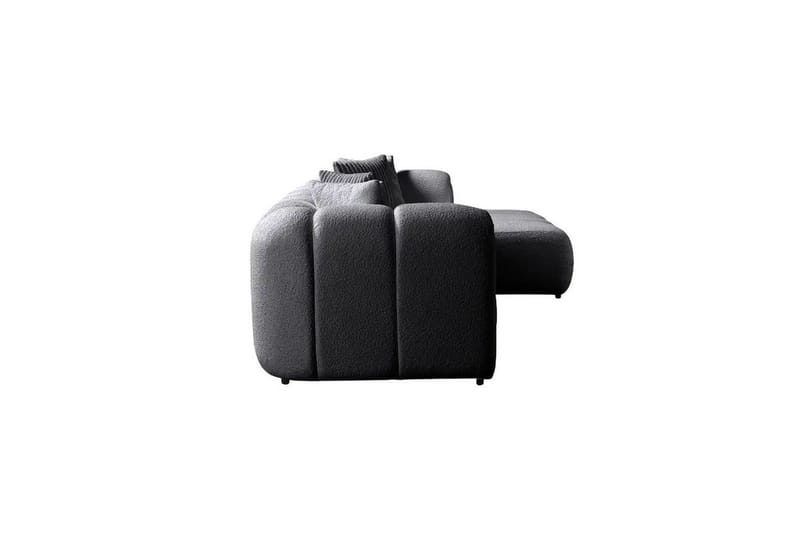 Varrel Soffa med Divan 3-sits - Mörkgrå - Möbler - Soffa - Divansoffa & schäslongsoffa - 3 sits soffa med divan