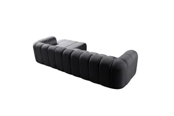 Varrel Soffa med Divan 3-sits - Mörkgrå - Möbler - Soffa - Divansoffa & schäslongsoffa - 3 sits soffa med divan