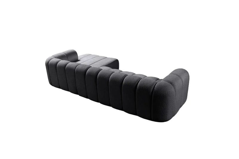 Varrel Soffa med Divan 3-sits - Mörkgrå - Möbler - Soffa - Divansoffa & schäslongsoffa - 3 sits soffa med divan