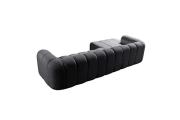Varrel Soffa med Divan 3-sits - Mörkgrå - Möbler - Soffa - Divansoffa & schäslongsoffa - 3 sits soffa med divan