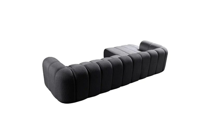 Varrel Soffa med Divan 3-sits - Mörkgrå - Möbler - Soffa - Divansoffa & schäslongsoffa - 3 sits soffa med divan