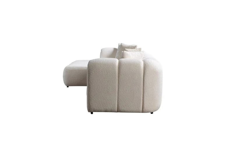 Varrel Soffa med Divan 3-sits - Vit - Möbler - Soffa - Divansoffa & schäslongsoffa - 3 sits soffa med divan