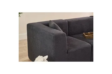 Veyno Soffa med Divan 3-sits - Antracit - Möbler - Soffa - Divansoffa & schäslongsoffa - 3 sits soffa med divan