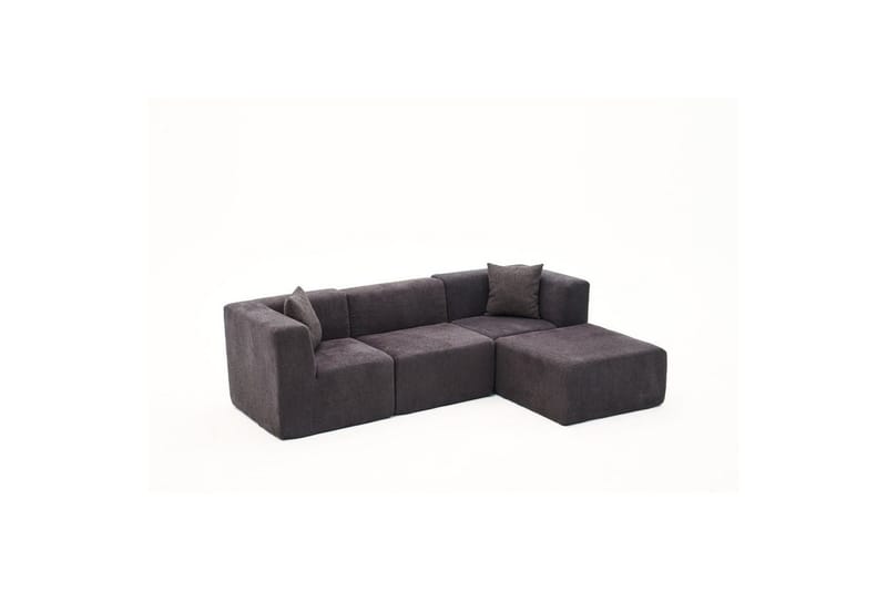 Veyno Soffa med Divan 3-sits, Antracit