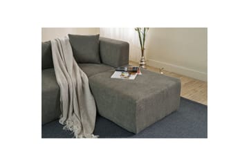 Veyno Soffa med Divan 3-sits - Grå - Möbler - Soffa - Divansoffa & schäslongsoffa - 3 sits soffa med divan