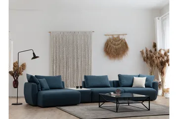 Viimse 3-sits Vänstervänd Divansoffa med Schäslong 425 cm i Tyg - Blå - Möbler - Soffa - Divansoffa & schäslongsoffa - 3 sits soffa med divan