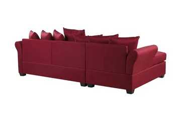 Vikna 3-sits Hörnsoffa - Mörkröd - Möbler - Soffa - Divansoffa & schäslongsoffa - 3 sits soffa med divan