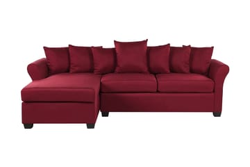 Vikna 3-sits Hörnsoffa - Mörkröd - Möbler - Soffa - Divansoffa & schäslongsoffa - 3 sits soffa med divan