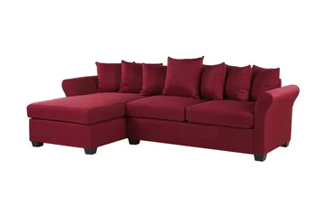 Vikna 3-sits Hörnsoffa - Mörkröd - Möbler - Soffa - Divansoffa & schäslongsoffa - 3 sits soffa med divan